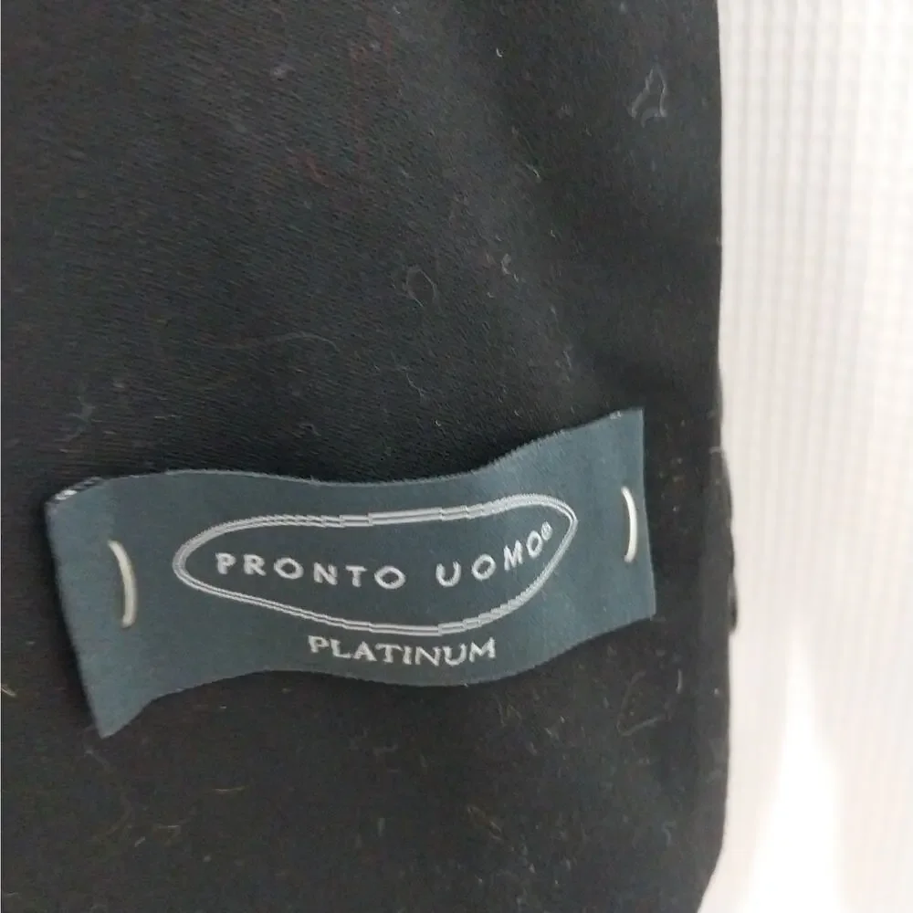 NWT@$395! PRONTO UOMO! PLATINUM LUXE BLACK 100% FINE WOOL DRESS JACKET! SZ 48L